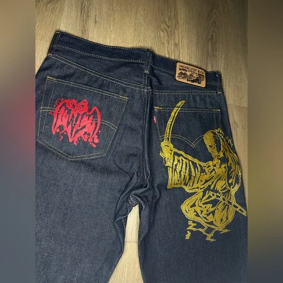 Warren Lotas Golden Executioner ‘Navy Blue’ Jeans